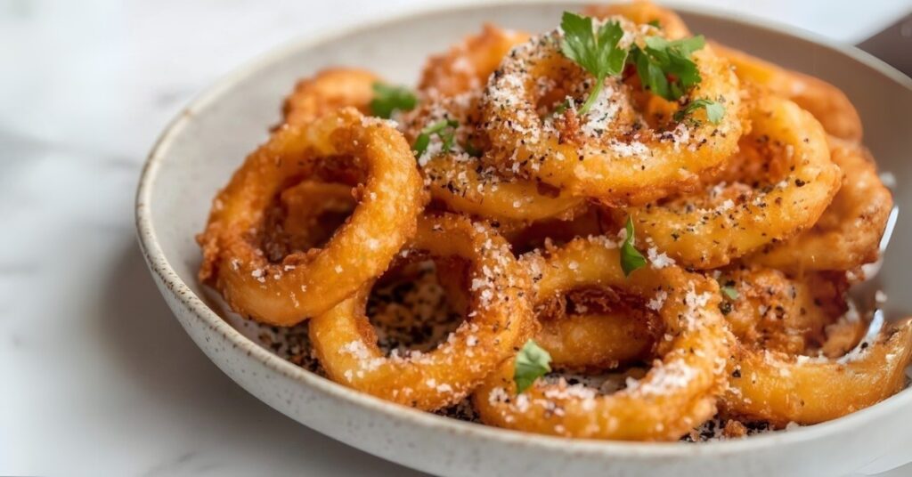 delicious frozen calamari in air fryer