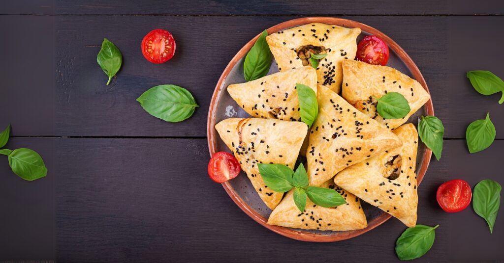 frozen samosa in an air fryer
