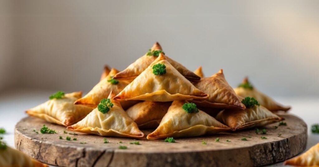 frozen samosas in an air fryer