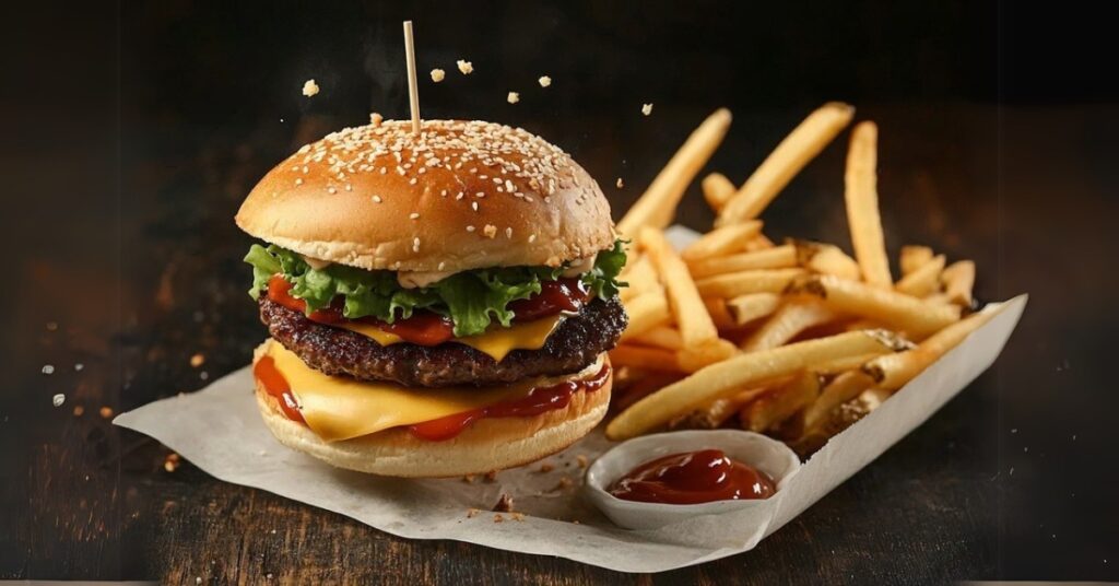 Delicious frozen burgers in air fryer