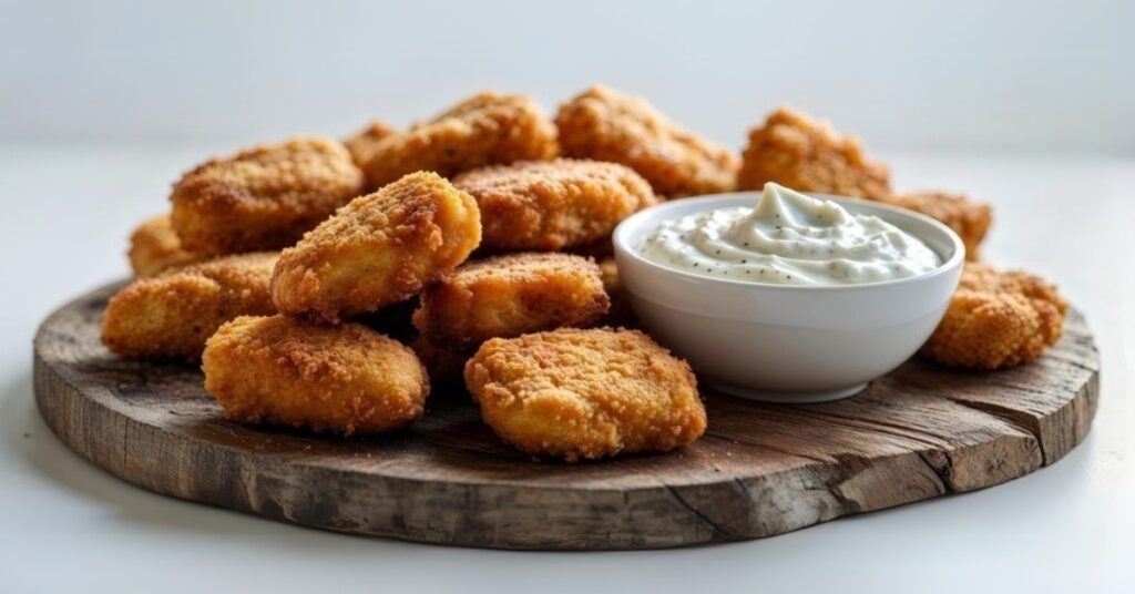 delicious frozen chicken nuggets in air fryer