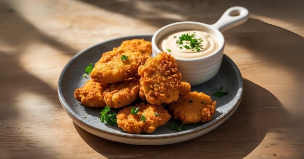 frozen chicken nuggets in an air fryer